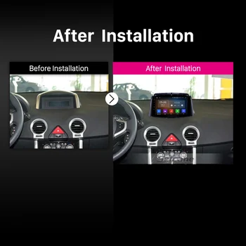 Seicane 9 инча Android 10,0 Оперативна памет 4 GB Автомобилен GPS Навигационен Блок Радио за 2009-2016 Renault Koleos подкрепа Carplay DVR OBD