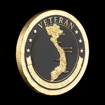 Америка Screaming Eagles Корпуса на Морската пехота на Златна Монета на Повикване Ветеран от Войната Във Виетнам в САЩ Коллекционный Подарък Възпоменателна Монета